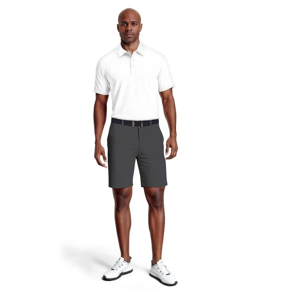PGA TOUR Mens Airflux Short Sleeve Polo Shirt Bright White Size L MSRP $62 - Picture 4 of 6